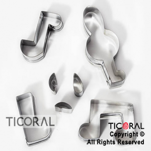 CORTANTE ORI 127 NOTAS MUSICALES X 7 PIEZAS x 1